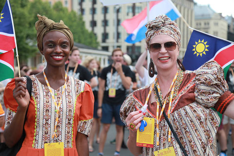 Cgals bei der Parade der Nationen Riga 2014