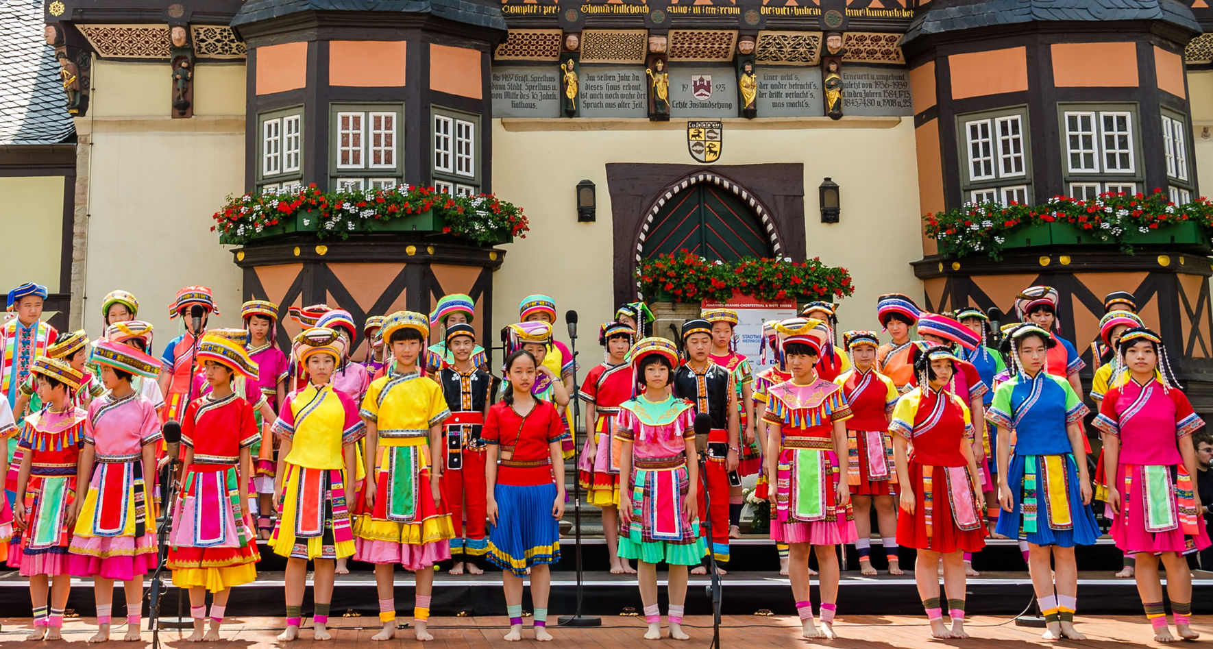 Chinese choir performing in Wernigerode © INTERKULTUR
