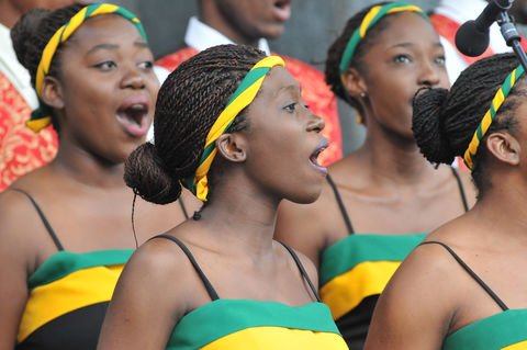 Jamaican Choir performs
