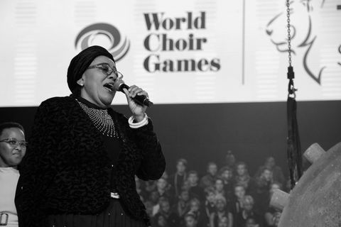 Sibongile Khumalo performing during World Choir Games 2018 © INTERKULTUR