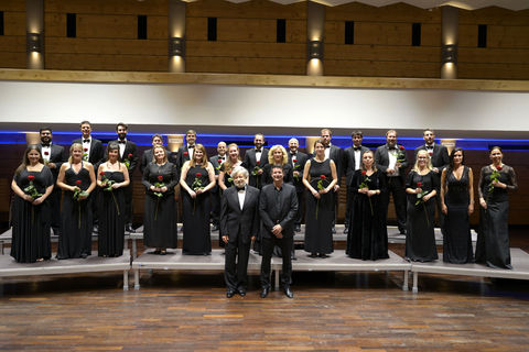 Chamber Choir of Europe with Morten Lauridsen and Artistic Director Nicol Matt © Dagmar Titsch