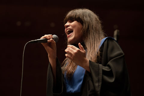 Solistin im Rejoice Gospelchor (Deutschland) © Jonas Persson