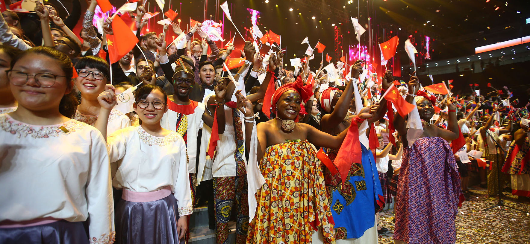 International participants celebrating at the China International Chorus Festival © CICF