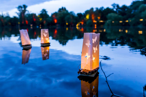 Lichterfest am Schwanenteich, Zwickau © Helge Gerischer