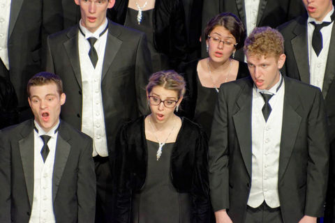 Performance of a choir
