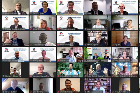 Screenshot: Regional Online Meeting of the World Choir Council © INTERKULTUR