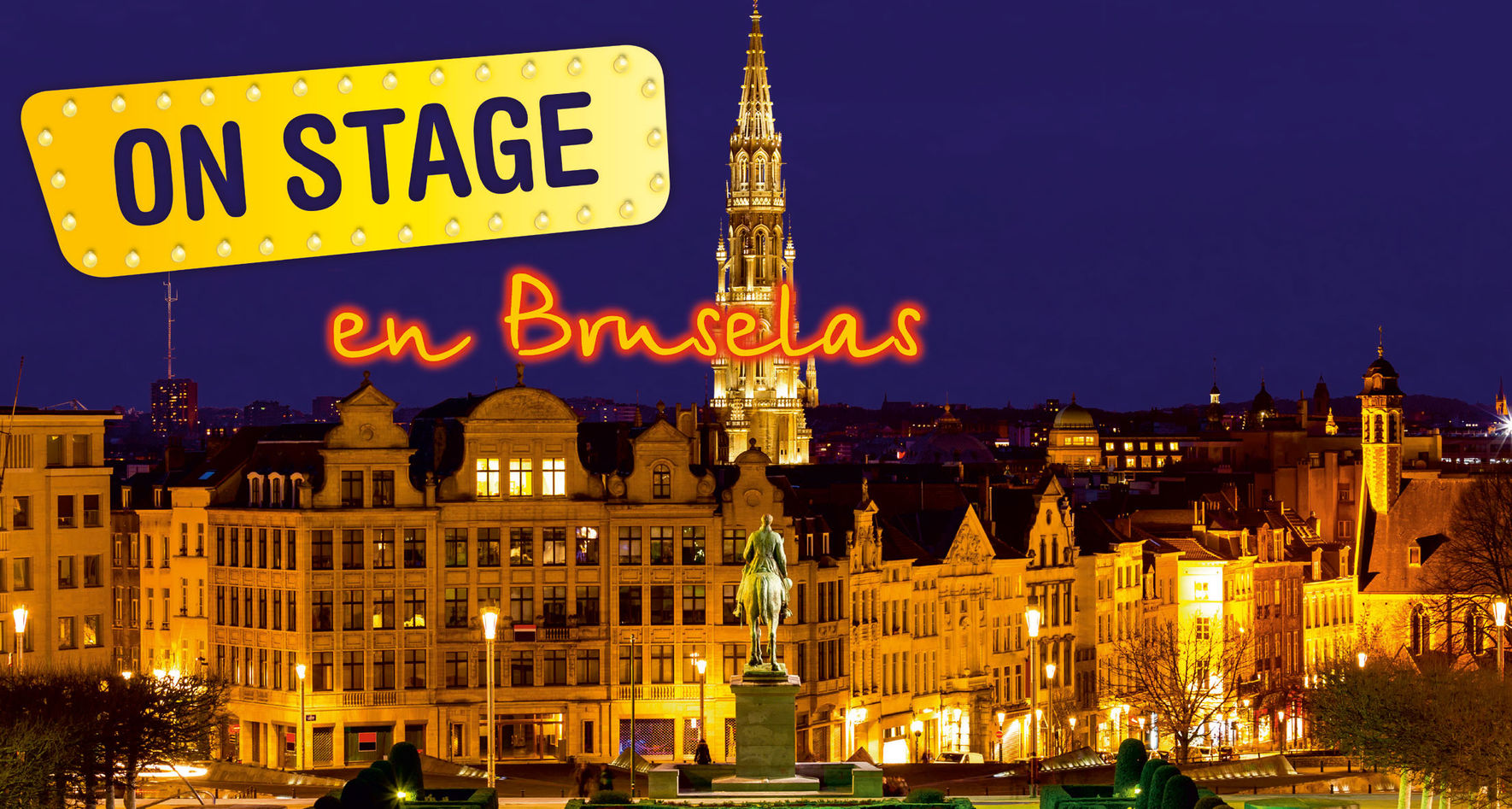 Bruselas durante la noche