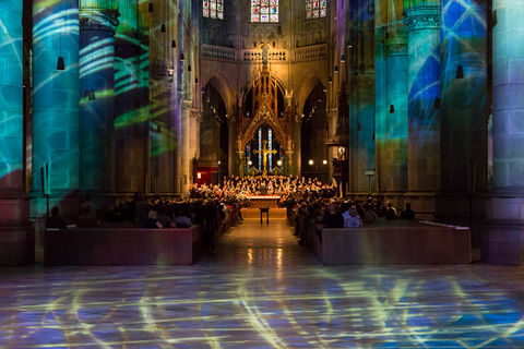 Opening Concert of the 5th Int. Anton Bruckner Choir Competition and Festival 2015 in the News Cathedral Linz (Mariendom) © INTERKULTUR
