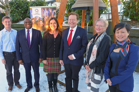 Stefan Bohländer, INTERKULTUR Vice President; Ali Mpofu, CEO ACDF; Trish Downing, Marketing and Sponsoring; Günter Titsch, INTERKULTUR President; Alta Mare, Program Director ACDF; Qin Wang, First Vice President, General Director INTERKULTUR China 