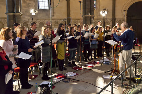 Singing session with John Rutter © Nick Rutter