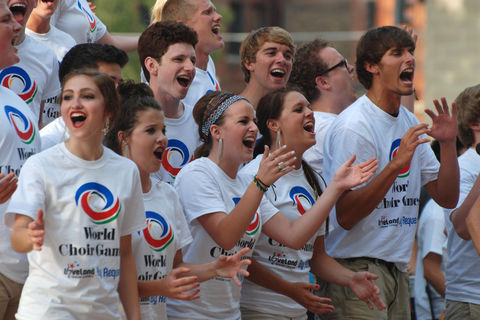 Choral performance at the World Choir Games © Kathleen Kennedy