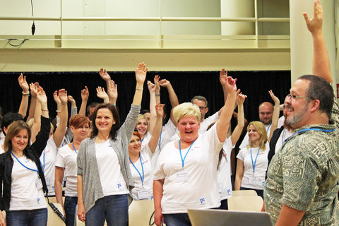 Workshop mit Miguel Felipe während der European Choir Games & Grand Prix of Nations 2015