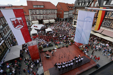 Eröffnungsveranstaltung auf dem Marktplatz in Wernigerode © Mathias Bein