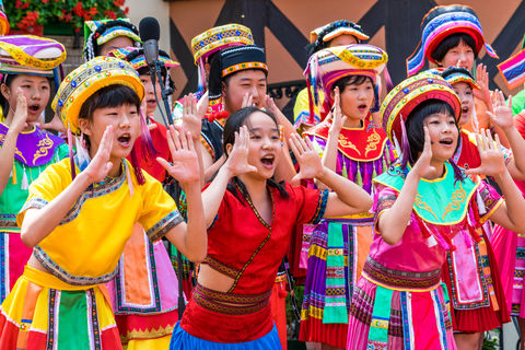 Chinese choir performing