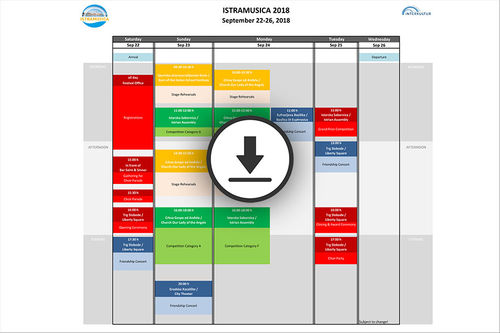 Event Schedule (PDF 100 KB)