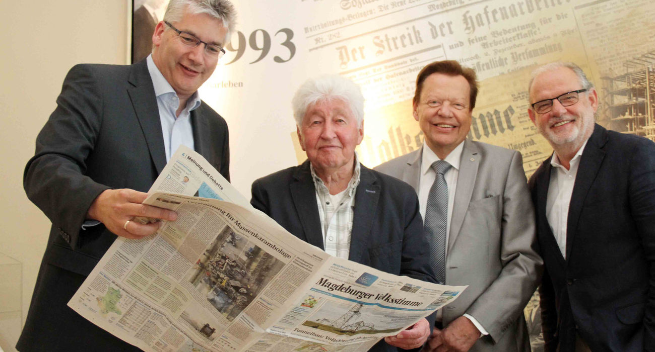 Fischer at the Volksstimme in Magdeburg 2015 © Roger Schmidt
