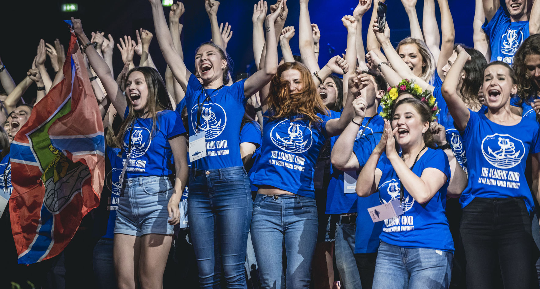 Cheering choir at Award Ceremony © Jonas Persson