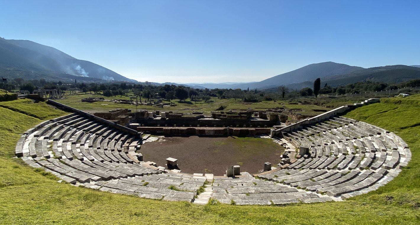 Historisches Amphitheater in Messene