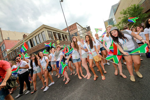 Stellenberg Girls Choir at Parade of Nations in Cincinnati 2012 © Kevin Husted