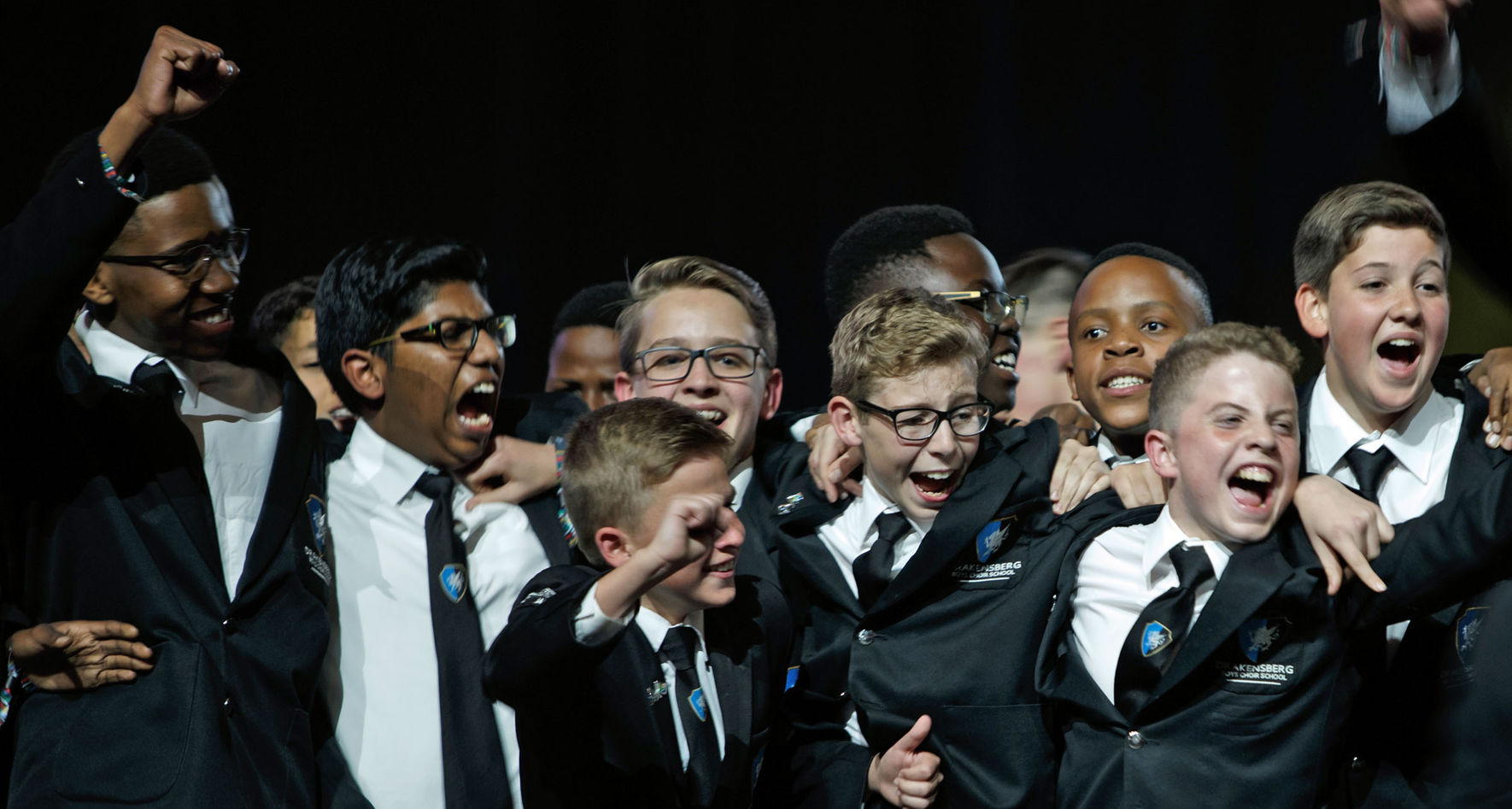 Drakensberg Boys' Choir während der Preisverleihung bei den World Choir Games 2018 © Nolte Photography