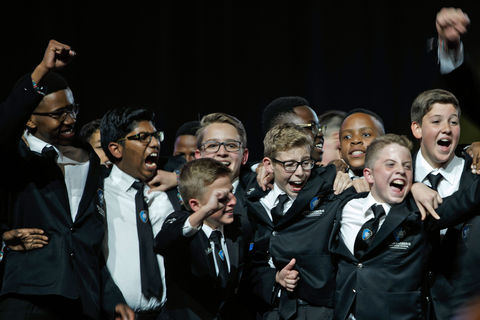 Drakensberg Boys' Choir at Awards Ceremony during the World Choir Games 2018 © Nolte Photography